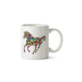 Art Hediye Horse At 01 İki Tarafı Baskılı Kupa Bardak