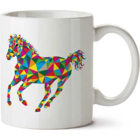 Art Hediye Horse At 01 İki Tarafı Baskılı Kupa Bardak
