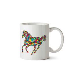 Art Hediye Horse At 01 İki Tarafı Baskılı Kupa Bardak