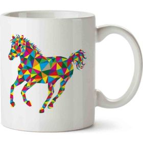 Art Hediye Horse At 01 İki Tarafı Baskılı Kupa Bardak