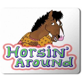 Art Hediye Horsin Around Baskılı 23x19 cm Mouse Pad