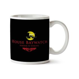 Art Hediye House Baywatch Summer Is Coming Game Of Thrones İki Tarafı Baskılı Kupa Bardak