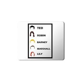 Art Hediye How I Met Your Mother Ted Robin Barney Marshall Lily Baskılı 23x19 cm Mouse Pad