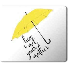 Art Hediye How I Met Your Mother Yellow Umbrella 2 Baskılı 23x19 cm Mouse Pad