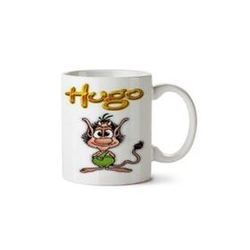 Art Hediye Hugo Yazı İki Tarafı Baskılı Kupa Bardak