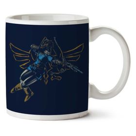 Art Hediye Hylian Blue Hero Zelda iki Tarafı Baskılı Kupa Bardak