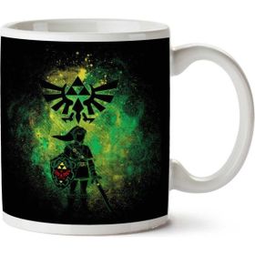Art Hediye Hyrule Art Legend of Zelda Link Iki Tarafı Baskılı Kupa Bardak