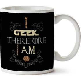 Art Hediye I Geek Therefore I Am Fantasy İki Tarafı Baskılı Kupa Bardak