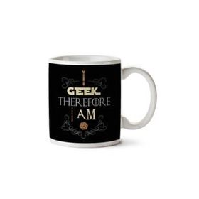 Art Hediye I Geek Therefore I Am Fantasy İki Tarafı Baskılı Kupa Bardak