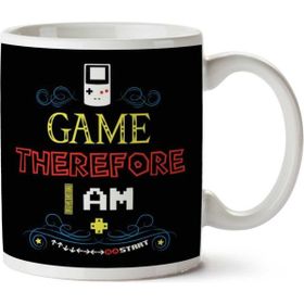 Art Hediye I Geek Therefore I Am Gaming İki Tarafı Baskılı Kupa Bardak