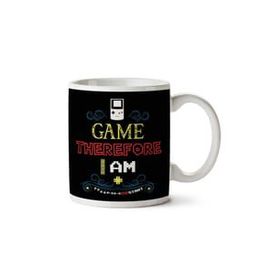 Art Hediye I Geek Therefore I Am Gaming İki Tarafı Baskılı Kupa Bardak