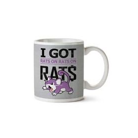 Art Hediye I Got Rats On Rats On Rats Rattata Pokemon İki Tarafı Baskılı Kupa Bardak