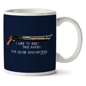 Art Hediye I Like To Keep This Handy Shotgun Aliens İki Tarafı Baskılı Kupa Bardak