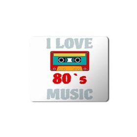 Art Hediye I Love 80S Music 80'ler Müziğini Seviyorum Baskılı 23x19 cm Mouse Pad