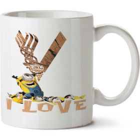 Art Hediye I Love Minions İki Tarafı Baskılı Kupa