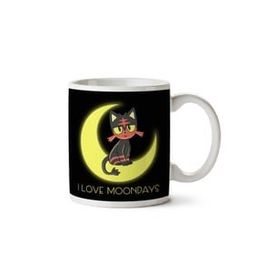 Art Hediye I Love Moondays Ay Günlerini Seviyorum İki Tarafı Baskılı Kupa Bardak
