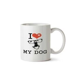 Art Hediye I Love My Dog 2 İki Tarafı Baskılı Kupa