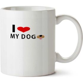 Art Hediye I Love My Dog İki Tarafı Baskılı Kupa