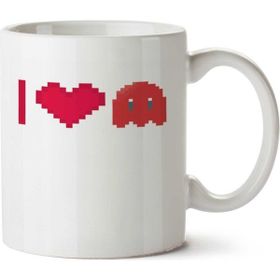 Art Hediye I Love Pixel İki Tarafı Baskılı Kupa