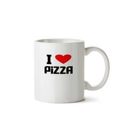 Art Hediye I Love Pizza İki Tarafı Baskılı Kupa