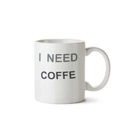 Art Hediye I Need Coffe İki Tarafı Baskılı Kupa