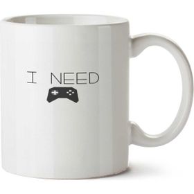 Art Hediye I Need Games İki Tarafı Baskılı Kupa