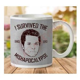 Art Hediye I Survived The Mishapocalypse Supernatural İki Tarafı Baskılı Kupa Bardak