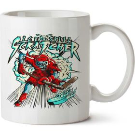 Art Hediye Ice Skull Hockey İki Tarafı Baskılı Kupa