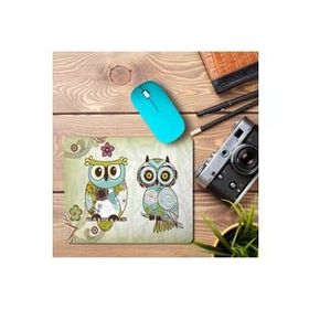 Art Hediye İkili Baykuşlar Baskılı Mouse Pad 23x19 cm Mouse Pad