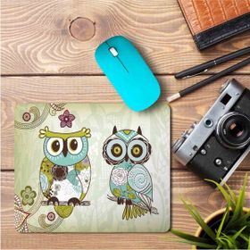 Art Hediye İkili Baykuşlar Baskılı Mouse Pad 23x19 cm Mouse Pad