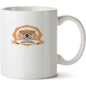 Art Hediye İngiliz Bulldog İki Tarafı Baskılı Kupa