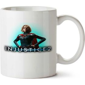 Art Hediye Injustice 2 Supergirl İki Tarafı Baskılı Kupa