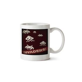 Art Hediye Invaders Ik Tarafı Baskılı Kupa Bardak