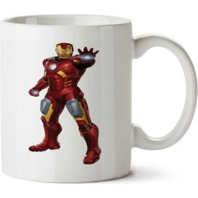 Art Hediye Iron Man Homem De Ferro İki Tarafı Baskılı Kupa Bardak