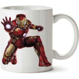 Art Hediye Iron Man Marvel İki Tarafı Baskılı Kupa