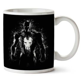 Art Hediye Iron Man Punisher Splatter İki Tarafı Baskılı Kupa Bardak