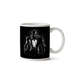 Art Hediye Iron Man Punisher Splatter İki Tarafı Baskılı Kupa Bardak