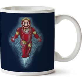 Art Hediye Iron Man Super Mario İki Tarafı Baskılı Kupa Bardak