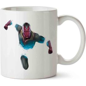 Art Hediye Iron Man Vision Man Thor Ultron Marvel İki Tarafı Baskılı Kupa Bardak