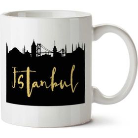 Art Hediye Istanbul 2 İki Tarafı Baskılı Kupa Bardak