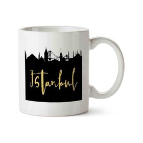 Art Hediye Istanbul 2 İki Tarafı Baskılı Kupa Bardak