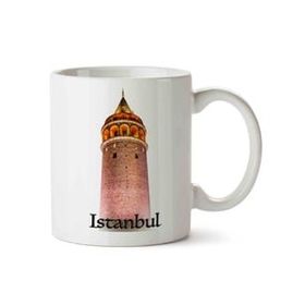 Art Hediye Istanbul Galata Kulesi 01 İki Tarafı Baskılı Kupa Bardak