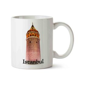 Art Hediye Istanbul Galata Kulesi 01 İki Tarafı Baskılı Kupa Bardak