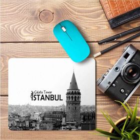 Art Hediye İstanbul Galata Towers Baskılı 23x19 cm Mouse Pad