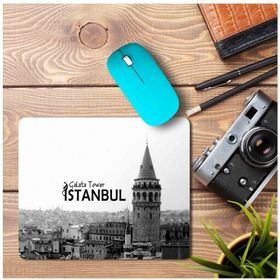 Art Hediye İstanbul Galata Towers Baskılı 23x19 cm Mouse Pad
