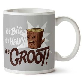 Art Hediye Its Big Its Heavy Its Groot Guardians Of The Galaxy Ren And Stimpy 01 İki Tarafı Baskılı Kupa Bardak