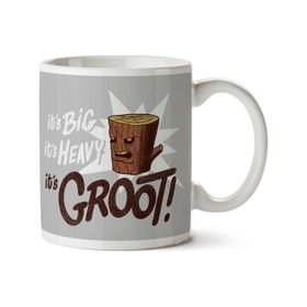 Art Hediye Its Big Its Heavy Its Groot Guardians Of The Galaxy Ren And Stimpy 01 İki Tarafı Baskılı Kupa Bardak