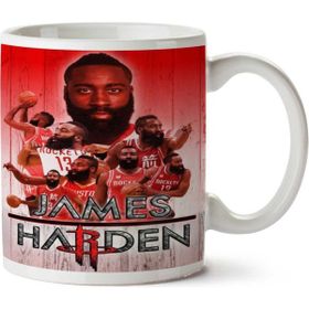 Art Hediye James Harden Kolaj İki Tarafı Baskılı Kupa Bardak