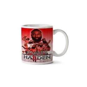 Art Hediye James Harden Kolaj İki Tarafı Baskılı Kupa Bardak