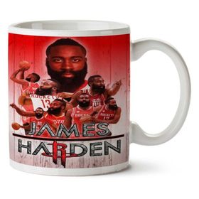 Art Hediye James Harden Kolaj İki Tarafı Baskılı Kupa Bardak